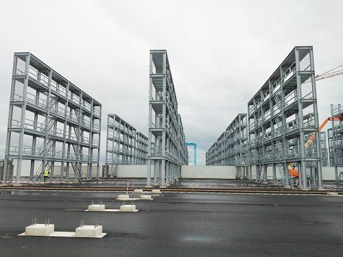 Steel Reefer Racks and Reefer Safety Tunnels  For APM Terminal-Maasvlakte II